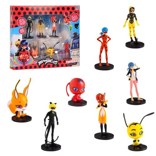 Set decoruri pentru figurine Ladybug Deluxe, cu 8 piese, asortate MLB2070_A