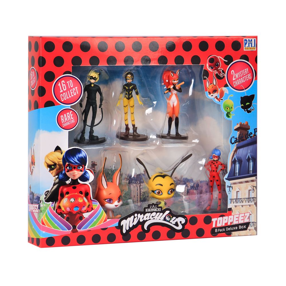 Set decoruri pentru figurine Ladybug Deluxe, cu 8 piese, asortate MLB2070_A