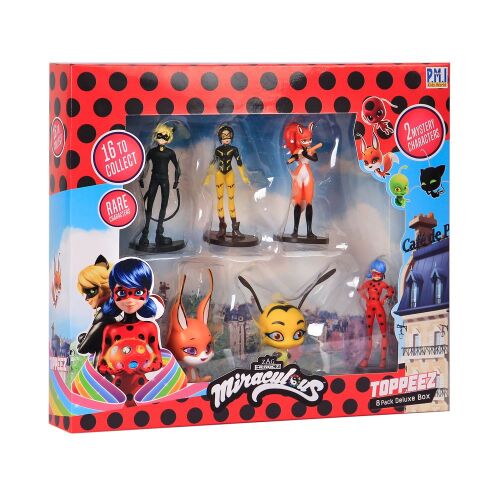 Set decoruri pentru figurine Ladybug Deluxe, cu 8 piese, asortate MLB2070_A