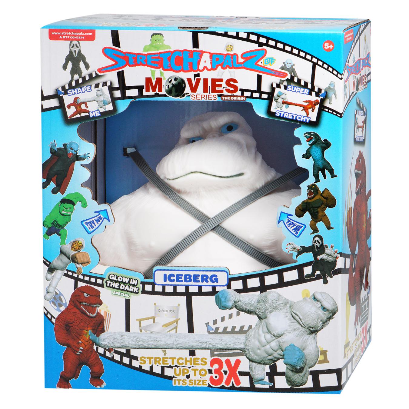Jucărie de împingere întinsă „Stretch-pullers”, 20 cm, Seria Filme (Aisberg, lumină în întuneric) 805600