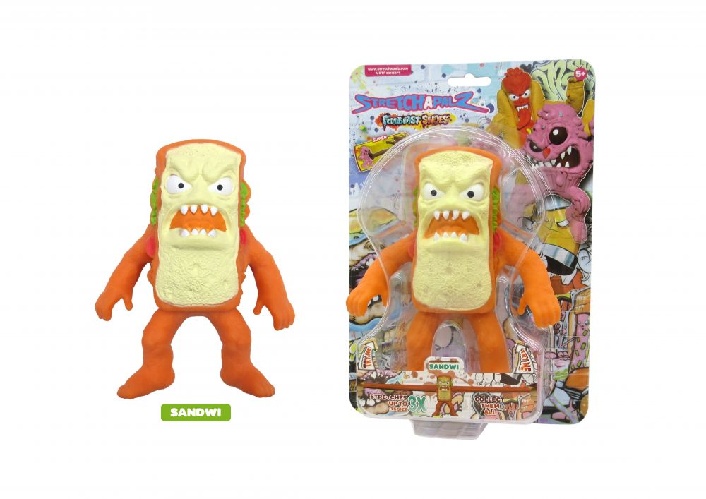 Jucărie extensibilă „Stretchapals”, 14 cm, seria Foodbeast (6 tipuri în sortiment) 325070