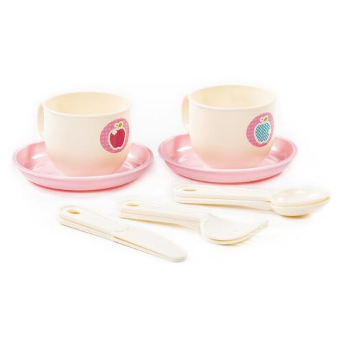 Set de tacâmuri pentru copii "Minutka" pentru 2 persoane (E6) (10 piese) (într-o pungă de plasă) 80301