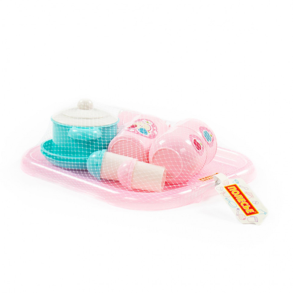 Set de tacâmuri pentru copii „Hostess” cu tavă pentru 2 persoane (E4) (19 elemente) (într-o pungă de plasă) 80486