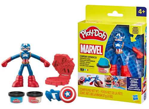 Set Play-Doh Marvel – Căpitanul America, 10 cm, G0056
