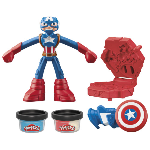 Set Play-Doh Marvel – Căpitanul America, 10 cm, G0056