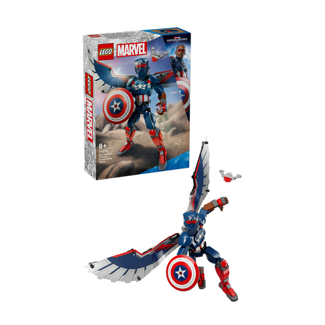 Constructor LEGO Marvel Noua figură Căpitanul America 76296