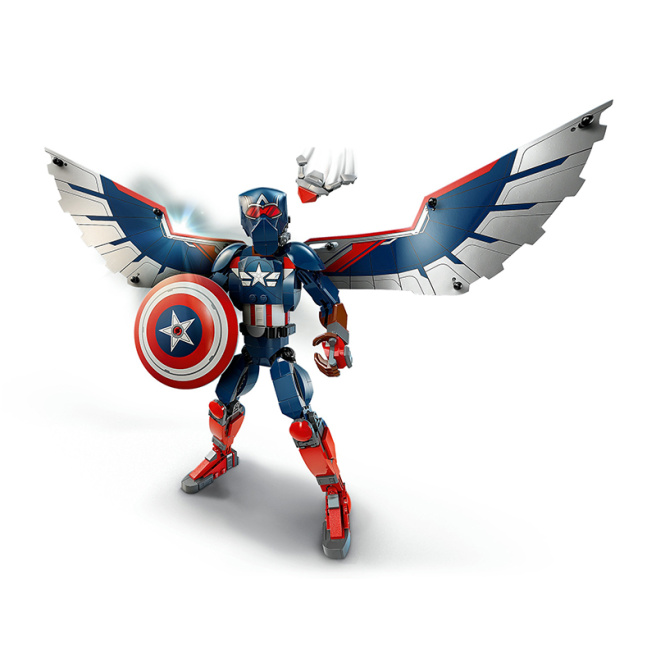 Constructor LEGO Marvel Noua figură Căpitanul America 76296