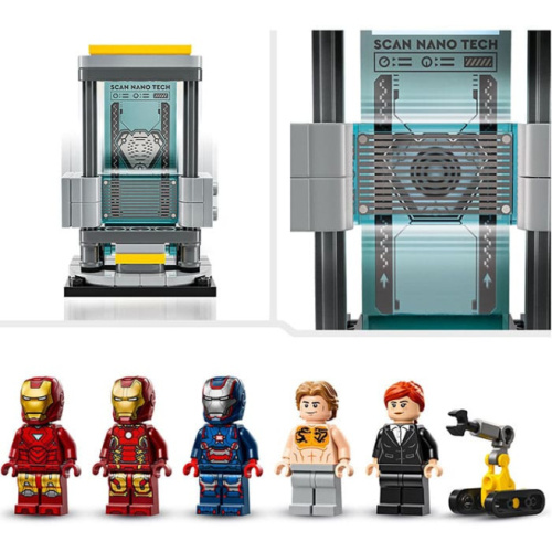 Constructor LEGO Marvel Laboratorul Iron Man: Sala armurii 76315