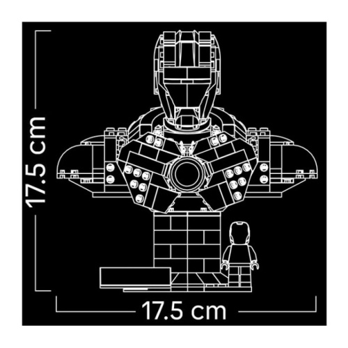 Constructor LEGO Marvel Iron Man MK4 Bust 76327