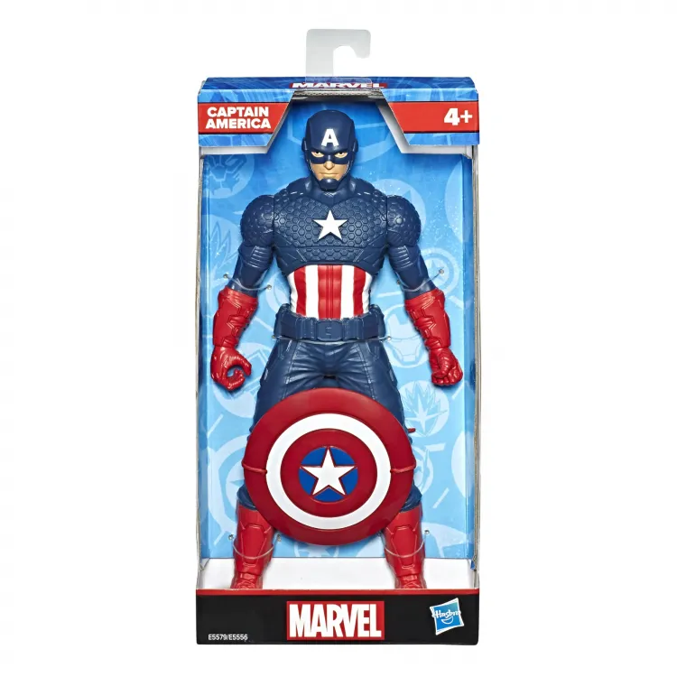 Figurină Căpitanul America din Marvel Avengers, albastru închis, 24 cm, E5556_E5579