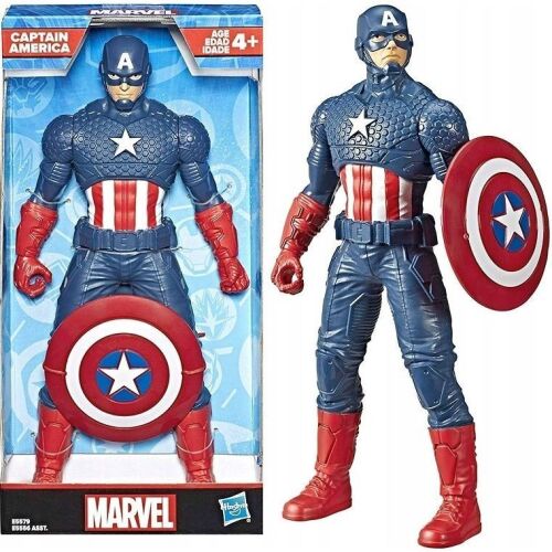 Figurină Căpitanul America din Marvel Avengers, albastru închis, 24 cm, E5556_E5579
