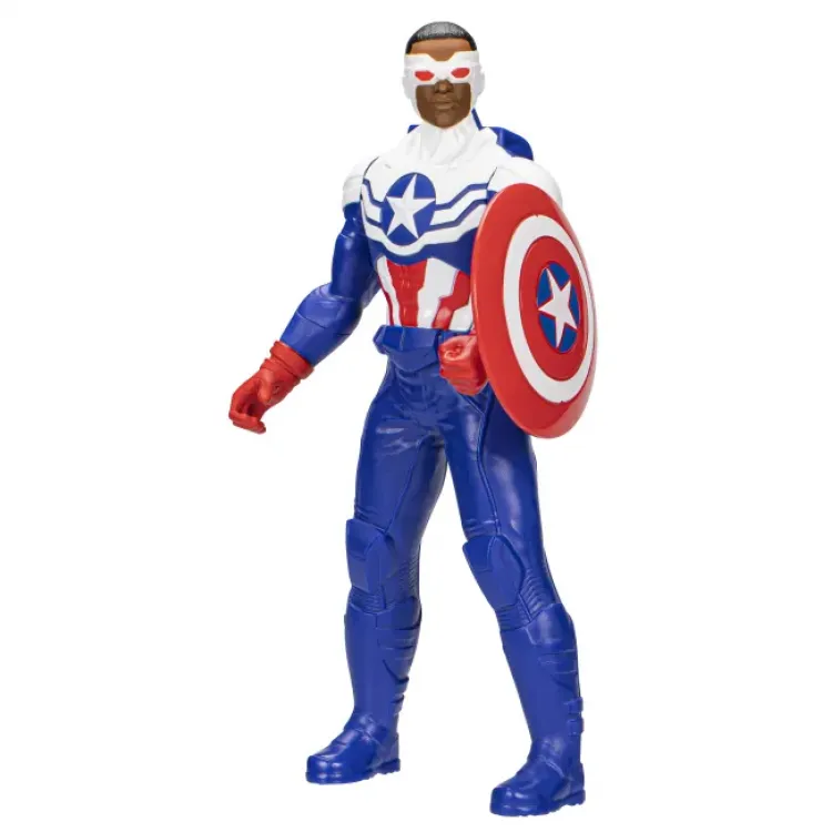 Figurină de acțiune Căpitanul America Avengers, albastru deschis, 24 cm, F9636