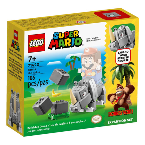Constructor LEGO Super Mario Set suplimentar de Rambi-rinocer 71420