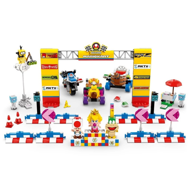 Constructor LEGO Super Mario Set Mario Kart Baby Peach & Grand Prix 72036