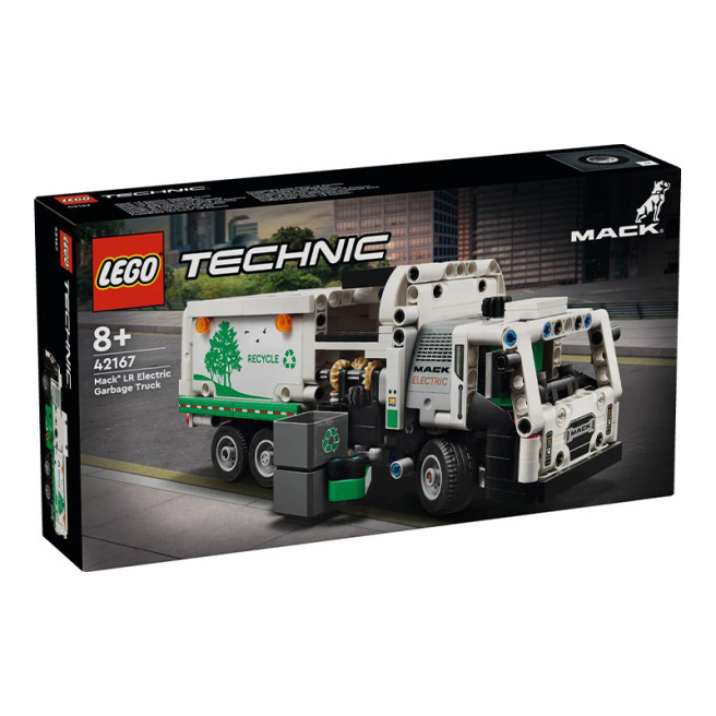 LEGO Technic Mack LR Camion de gunoi electric 42167