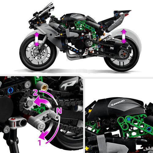 LEGO Technic Motocicletă Kawasaki Ninja H2R, 42170