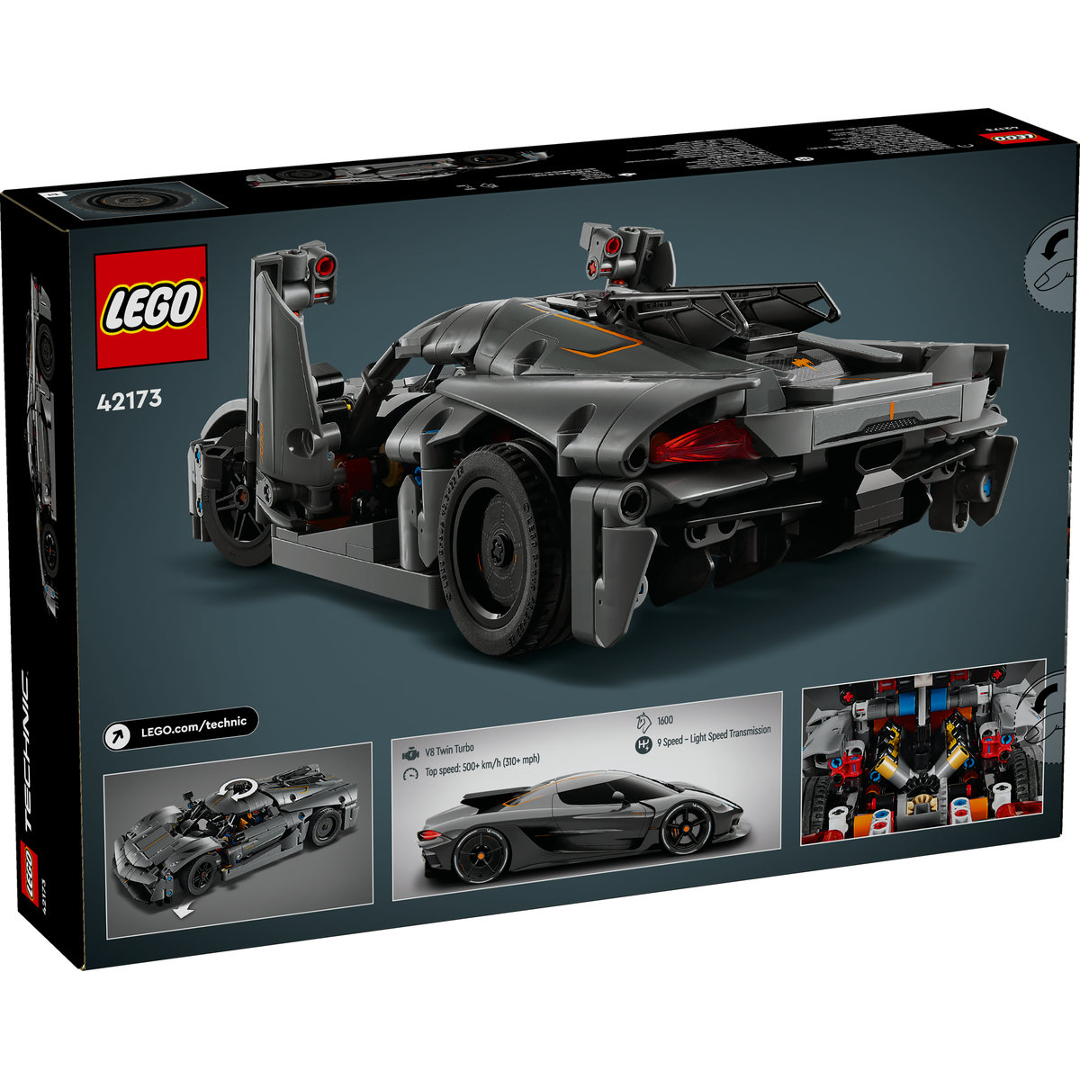 Hypercar Koenigsegg Jesko Absolut gri LEGO, 42173
