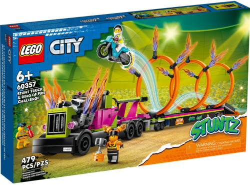 LEGO CITY CAMION DE CASCADORIE SI PROVOCAREA CERCURILOR DE FOC, 60357