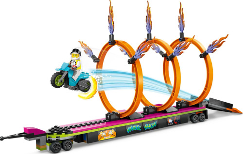 LEGO CITY CAMION DE CASCADORIE SI PROVOCAREA CERCURILOR DE FOC, 60357