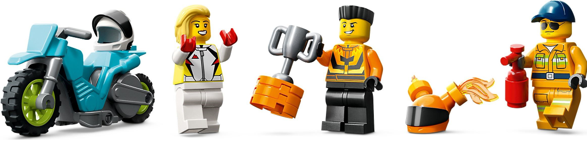 LEGO CITY CAMION DE CASCADORIE SI PROVOCAREA CERCURILOR DE FOC, 60357