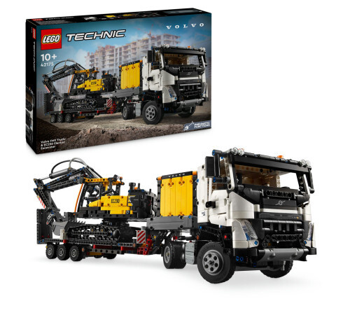 LEGO Camion Volvo FMX și Excavator Electric EC230 42175