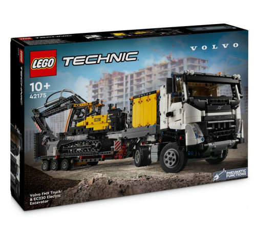 LEGO Camion Volvo FMX și Excavator Electric EC230 42175