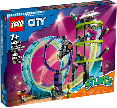 LEGO CITY PROVOCAREA SUPREMA DE CASCADORII PE MOTOCICLETA, 60361