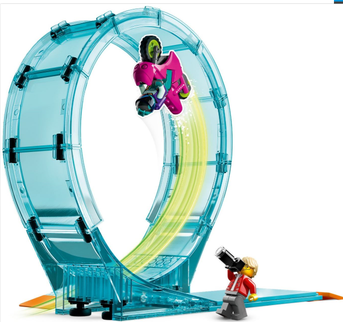 LEGO CITY PROVOCAREA SUPREMA DE CASCADORII PE MOTOCICLETA, 60361