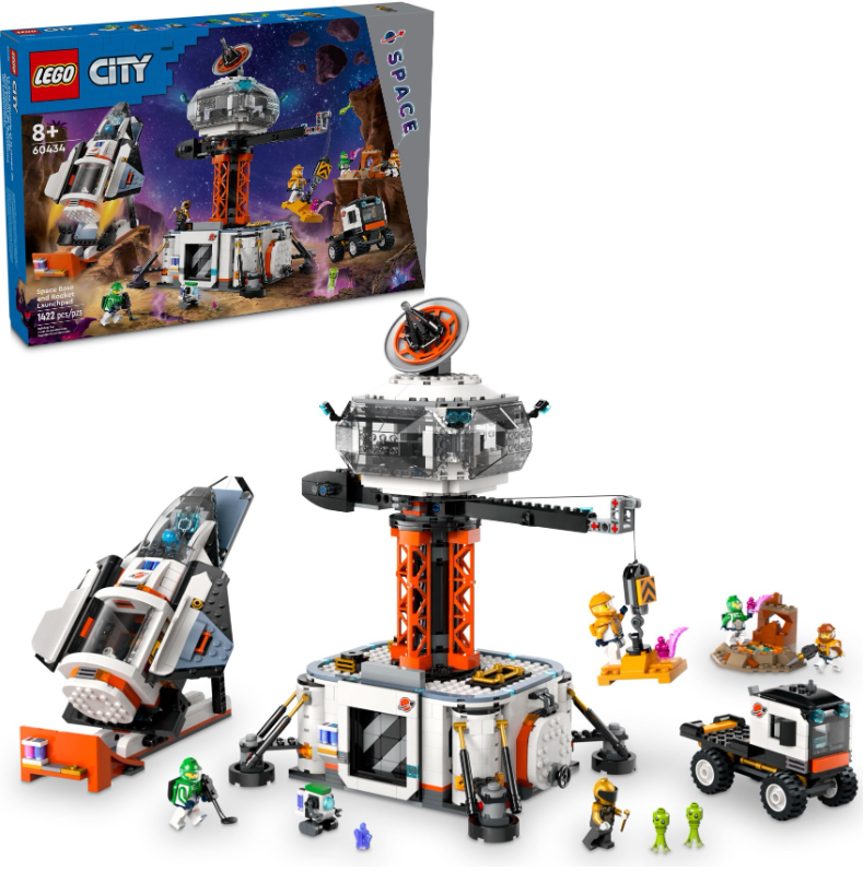 LEGO CITY BAZA SPATIALA SI PLATFORMA DE LANSARE A RACHETEI, 60434