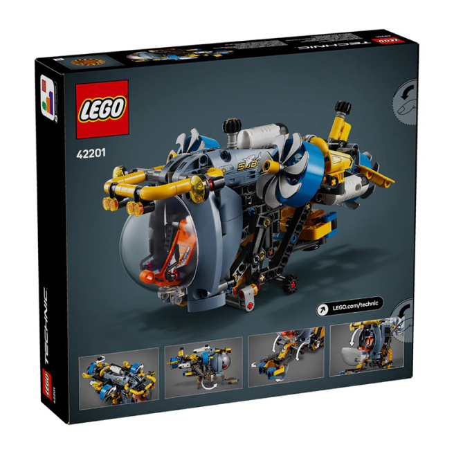 Constructor LEGO Technic Submarin de cercetare în mare adâncime 42201