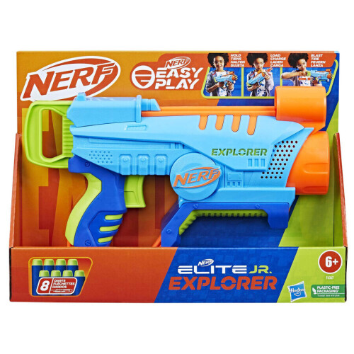 Pistol de jucărie Hasbro Nerf Elite Junior Explorer Easy-Play, F6367