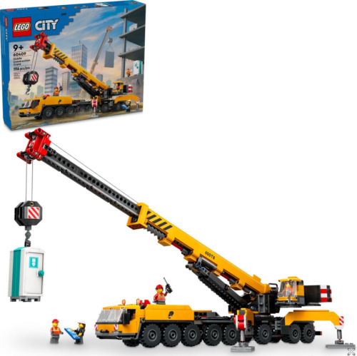 LEGO CITY YELLOW MOBILE CONSTRUCTION CRANE, 60409