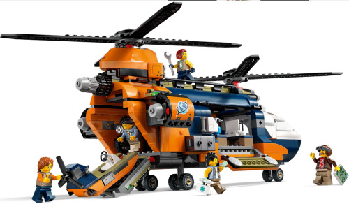 LEGO CITY JUNGLE EXPLORER HELICOPTER AT BASE CAMP, 60437