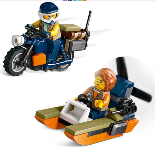 LEGO CITY JUNGLE EXPLORER HELICOPTER AT BASE CAMP, 60437