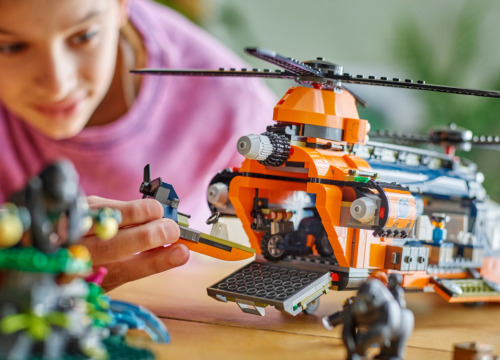 LEGO CITY JUNGLE EXPLORER HELICOPTER AT BASE CAMP, 60437