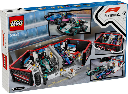 LEGO CITY F1 GARAGE AND MERCEDES-AMG AND ALPINE CARS, 60444