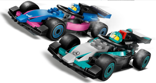 LEGO CITY F1 GARAGE AND MERCEDES-AMG AND ALPINE CARS, 60444