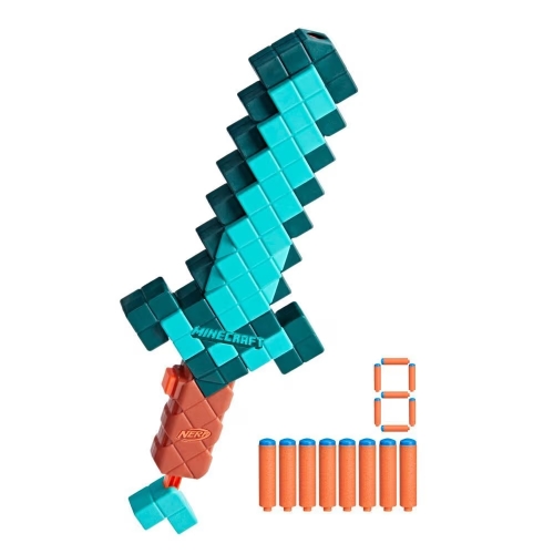 Nerf N1 Minecraft Sword Blaster, 8 săgeți, G1437