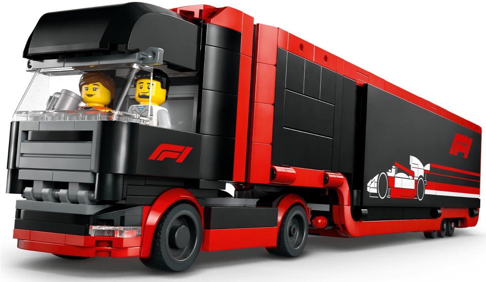 LEGO CITY F1 TRUCK WITH F1 RB20 AND AMR24 CARS, 60445