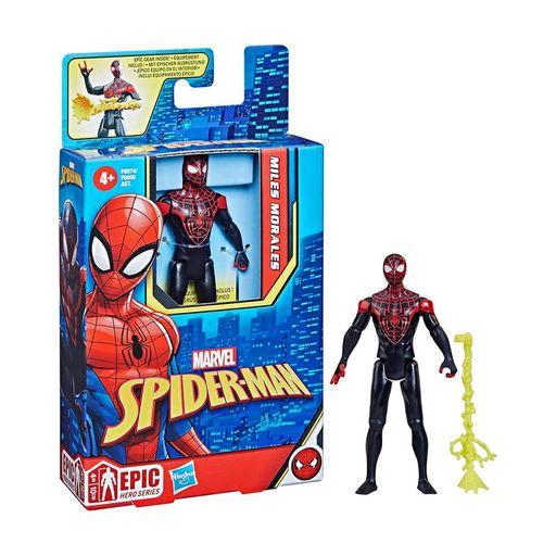 Figurină Miles Morales, Spider-Man, Erou Epic, 10 cm, F6974