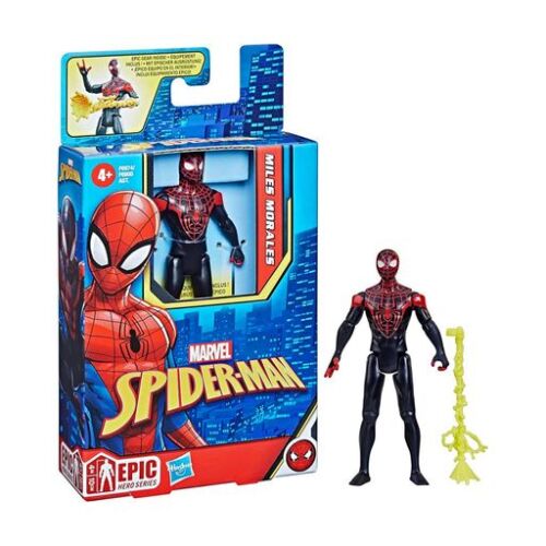 Figurină Miles Morales, Spider-Man, Erou Epic, 10 cm, F6974