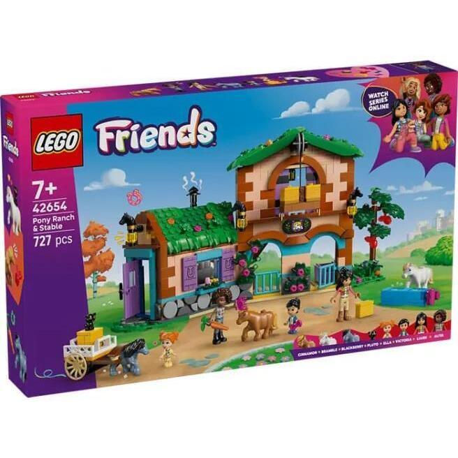 Set de construcție LEGO Friends „Ranch și Grajd pentru Ponei”, 42654