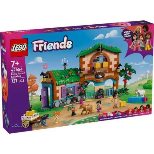 Set de construcție LEGO Friends „Ranch și Grajd pentru Ponei”, 42654