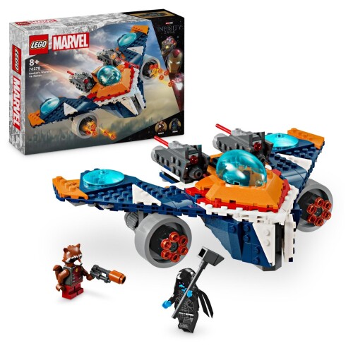 Avionul de lupta al lui Rocket vs Ronan Marvel LEGO 76278