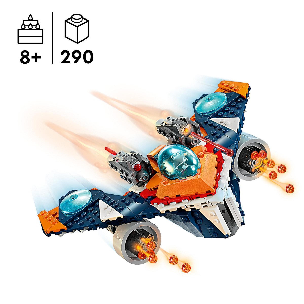 Avionul de lupta al lui Rocket vs Ronan Marvel LEGO 76278