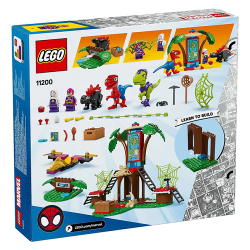 Constructor LEGO Marvel Raptor Battle Spidey și Gobbi la sediul Treehouse,   11200