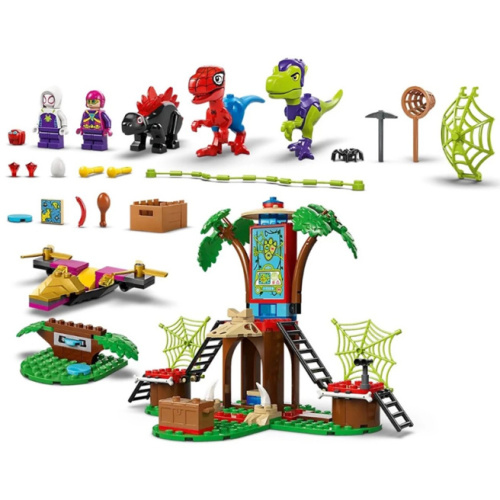 Constructor LEGO Marvel Raptor Battle Spidey și Gobbi la sediul Treehouse,   11200