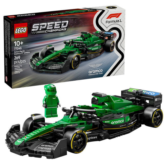 Constructor LEGO Speed Champions Aston Martin Aramco F1 AMR24, 77245