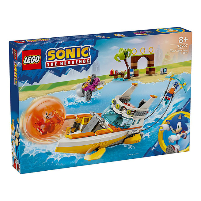 Constructor LEGO Sonic the Hedgehog Barcă de aventură a lui Tails,  76997