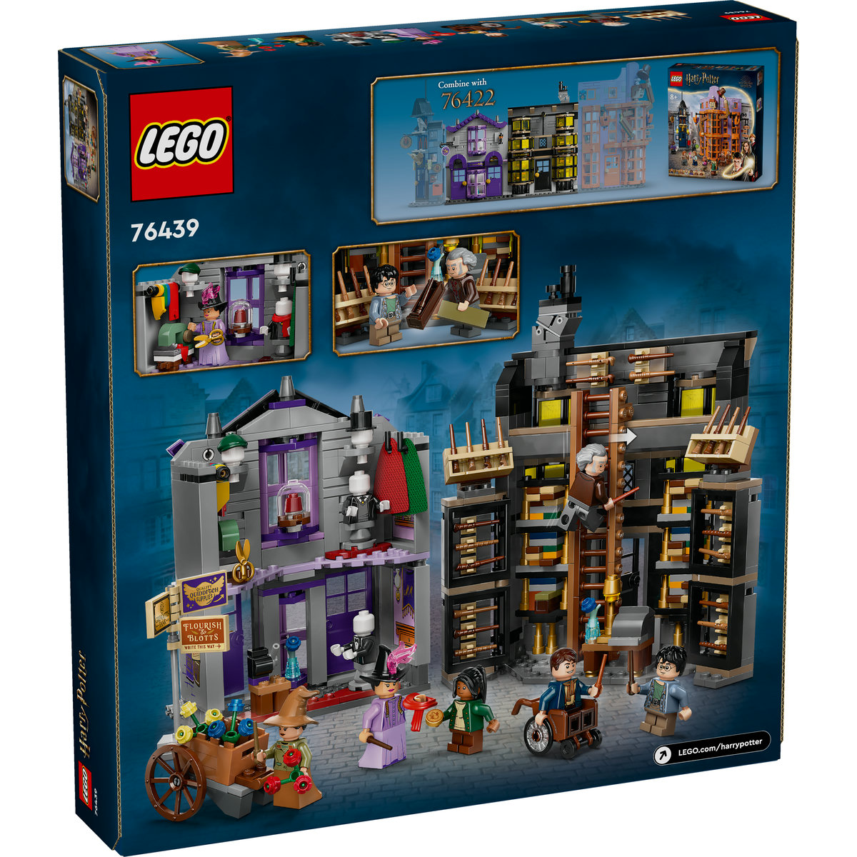 LEGO Harry Potter™ – Magazinul lui Ollivander și Atelierul Madam Malkin , 76439